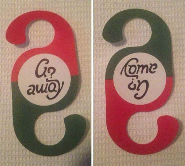 Hotel room service tags